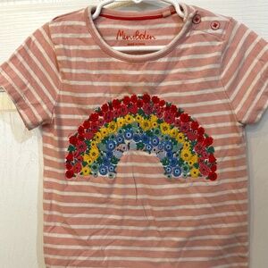 Mini Boden Embroidery Rainbow Shirt